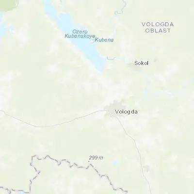 Map showing location of Molochnoye (59.291660, 39.678680)