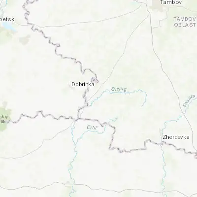 Map showing location of Mordovo (52.083400, 40.770000)