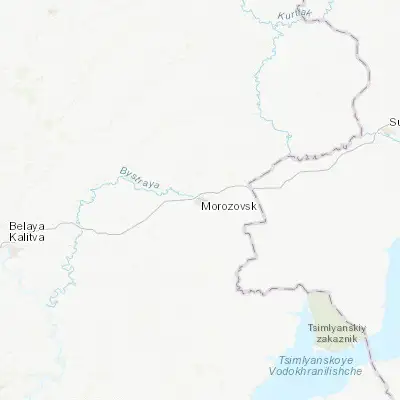 Map showing location of Morozovsk (48.355020, 41.826270)