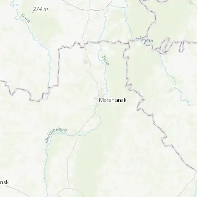 Map showing location of Morshansk (53.443540, 41.810650)