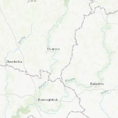Map showing location of Muchkapskiy (51.851330, 42.471750)