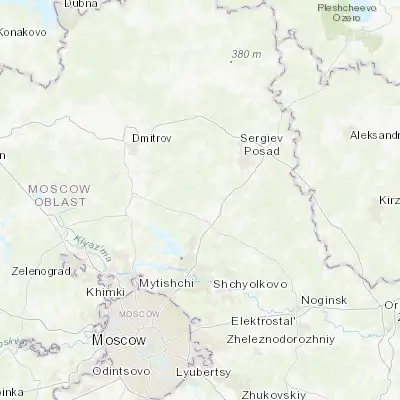 Map showing location of Muranovo (56.183330, 37.900000)