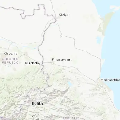 Map showing location of Mutsalaul (43.275480, 46.730780)