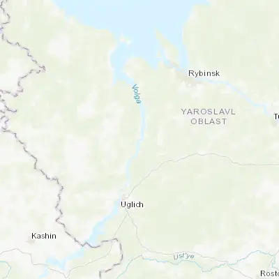 Map showing location of Myshkin (57.789730, 38.454480)