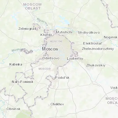 Map showing location of Nagornyy (55.650000, 37.616670)