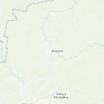 Map showing location of Nagorsk (59.317220, 50.807780)