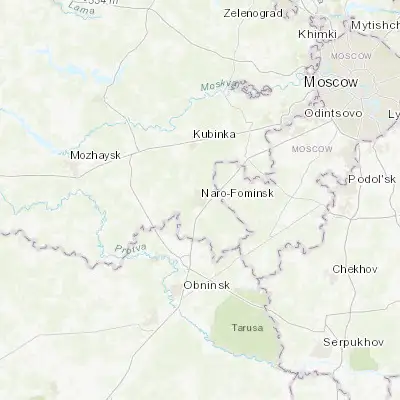 Map showing location of Naro-Fominsk (55.387520, 36.733070)