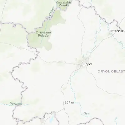 Map showing location of Naryshkino (52.967780, 35.726770)
