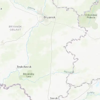 Map showing location of Navlya (52.825440, 34.499600)