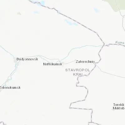 Map showing location of Neftekumsk (44.755830, 44.992500)