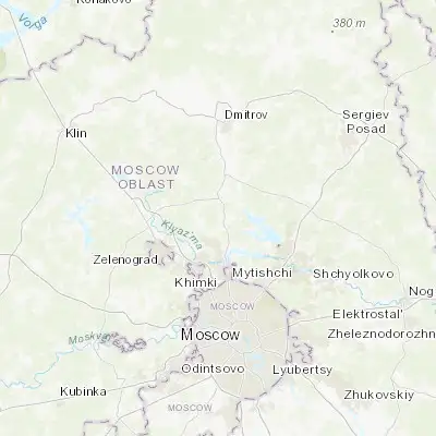 Map showing location of Nekrasovskiy (56.086670, 37.497530)