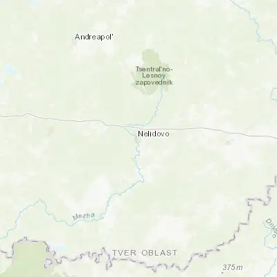 Map showing location of Nelidovo (56.221070, 32.777380)