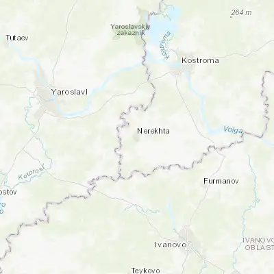 Map showing location of Nerekhta (57.458810, 40.574710)