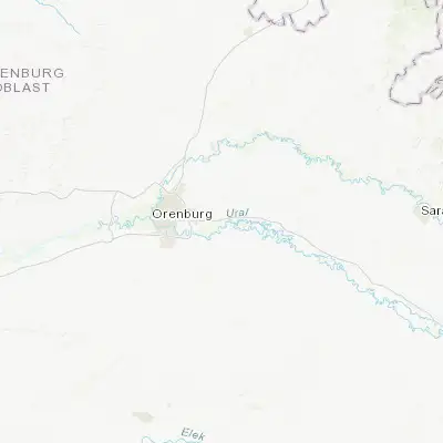 Map showing location of Nezhinka (51.767600, 55.369400)
