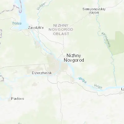 Map showing location of Nizhniy Novgorod (56.328670, 44.002050)