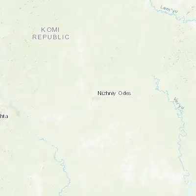 Map showing location of Nizhniy Odes (63.644510, 54.855980)
