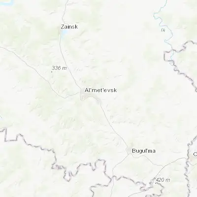 Map showing location of Nizhnyaya Maktama (54.863560, 52.428100)
