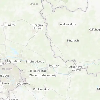 Map showing location of Noginsk-9 (56.066810, 38.500130)