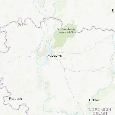 Map showing location of Novaya Usman’ (51.630100, 39.412800)