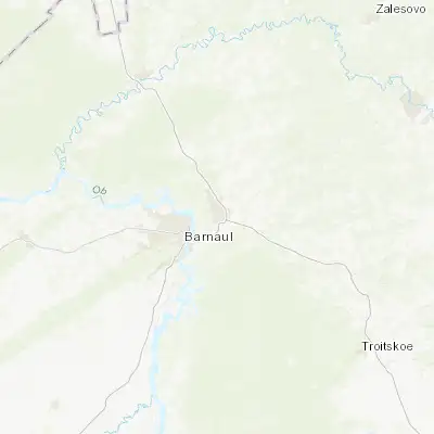 Map showing location of Novoaltaysk (53.391700, 83.936300)