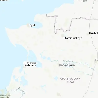 Map showing location of Novoderevyankovskaya (46.323920, 38.746200)