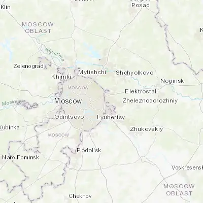 Map showing location of Novogireyevo (55.753780, 37.818850)