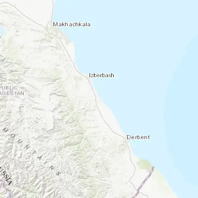 Map showing location of Novokayakent (42.393680, 47.986080)