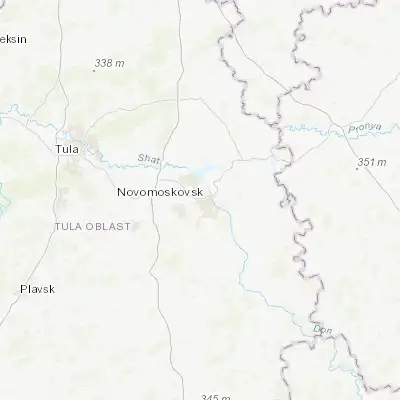 Map showing location of Novomoskovsk (54.010500, 38.284600)