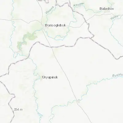 Map showing location of Novonikolayevskiy (50.973800, 42.364900)