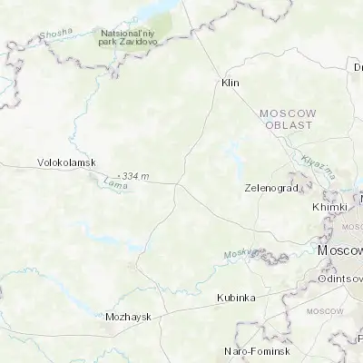 Map showing location of Novopetrovskoye (55.992780, 36.471940)