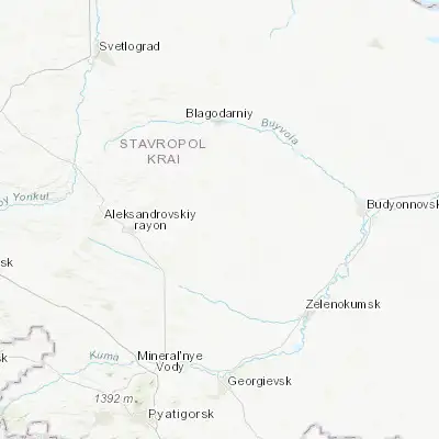 Map showing location of Novoselitskoye (44.750830, 43.436940)
