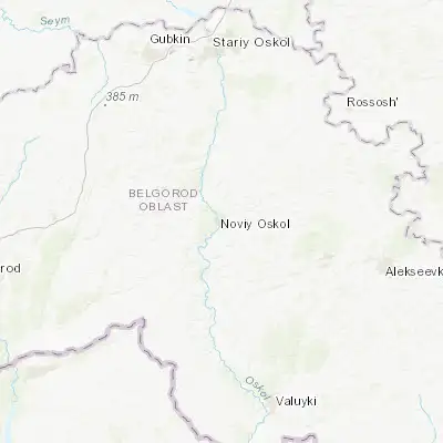 Map showing location of Novyy Oskol (50.763310, 37.864150)