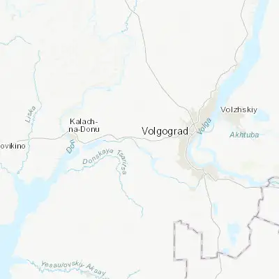 Map showing location of Novyy Rogachik (48.676850, 44.060810)