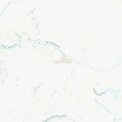 Map showing location of Novyy Urengoy (66.083330, 76.633330)