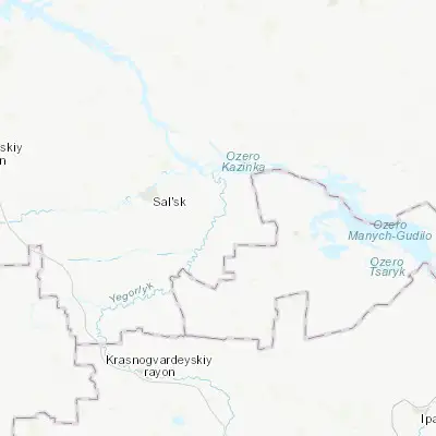 Map showing location of Novyy Yegorlyk (46.392700, 41.871620)