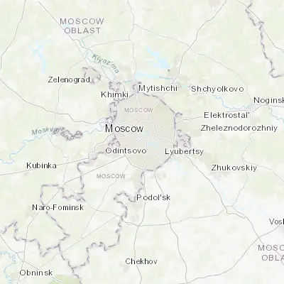 Map showing location of Novyye Cherëmushki (55.700000, 37.583330)