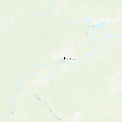Map showing location of Nyurba (63.284170, 118.331940)