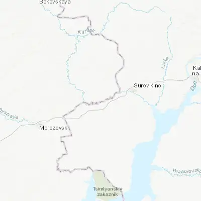 Map showing location of Oblivskaya (48.536160, 42.501380)