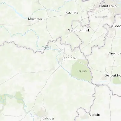 Map showing location of Obninsk (55.096810, 36.610060)