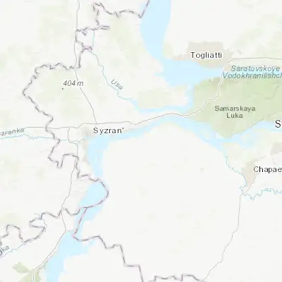 Map showing location of Obsharovka (53.125000, 48.853060)