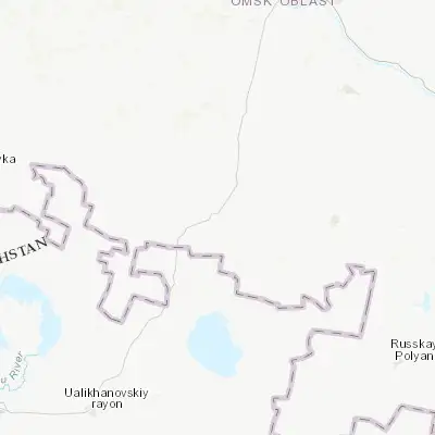 Map showing location of Odesskoye (54.215000, 72.965100)