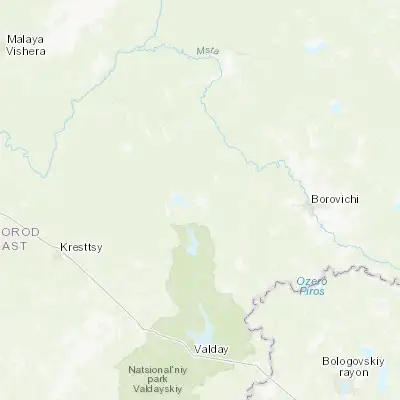 Map showing location of Okulovka (58.400830, 33.290830)