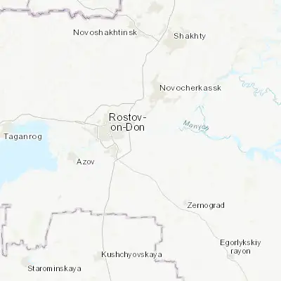 Map showing location of Ol’ginskaya (47.187940, 39.949250)
