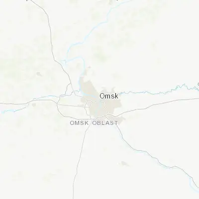 Map showing location of Omsk (54.992440, 73.368590)