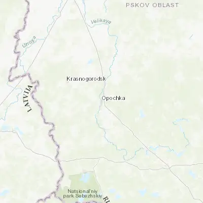 Map showing location of Opochka (56.713570, 28.663880)