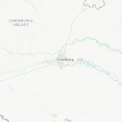 Map showing location of Orenburg (51.772700, 55.098800)