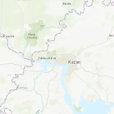 Map showing location of Osinovo (55.880900, 48.881000)