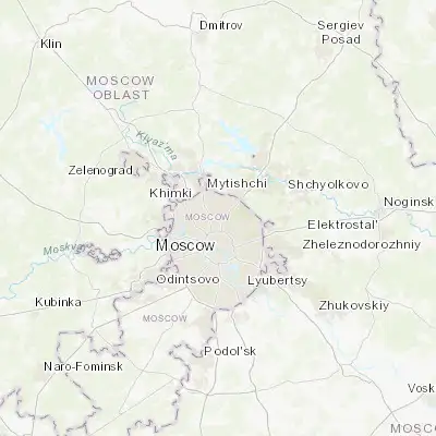 Map showing location of Ostankinskiy (55.829570, 37.616040)