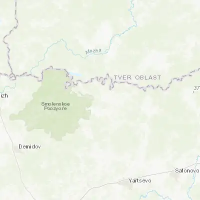 Map showing location of Ozërnyy (55.580200, 32.412700)