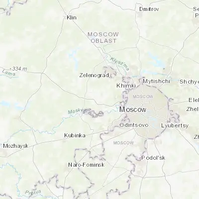 Map showing location of Pavlovskaya Sloboda (55.815170, 37.082460)